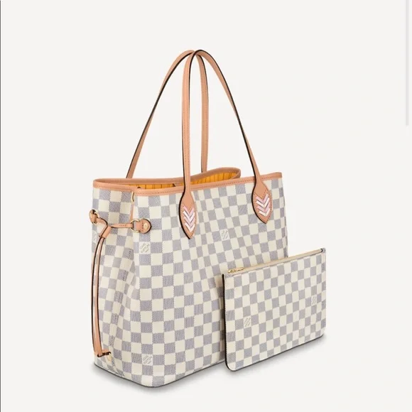 Louis Vuitton Bags Louis Vuittondamier Azur Braided Neverfull